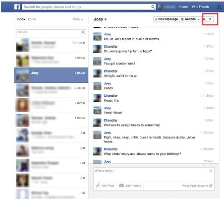 Facebook Chat Pop-Outs